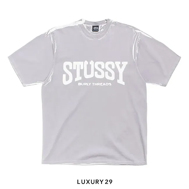 STUSSY BURLY STONE WASHED TEE WHITE