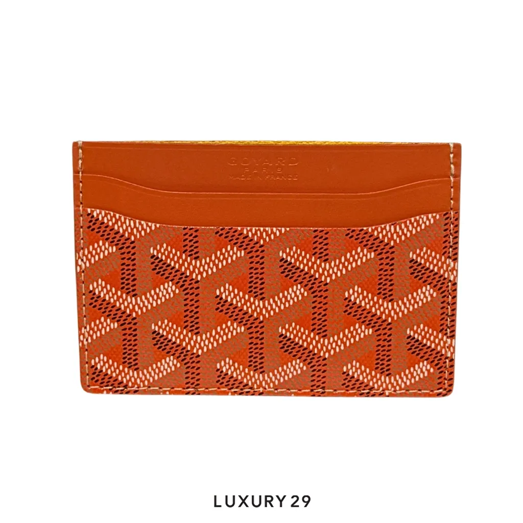 Goyard Saint-Sulpice Card Wallet Orange(Small, Orange)