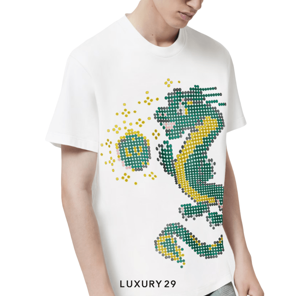 Louis Vuitton LV Short-Sleeved Cotton T-Shirt(L, White)