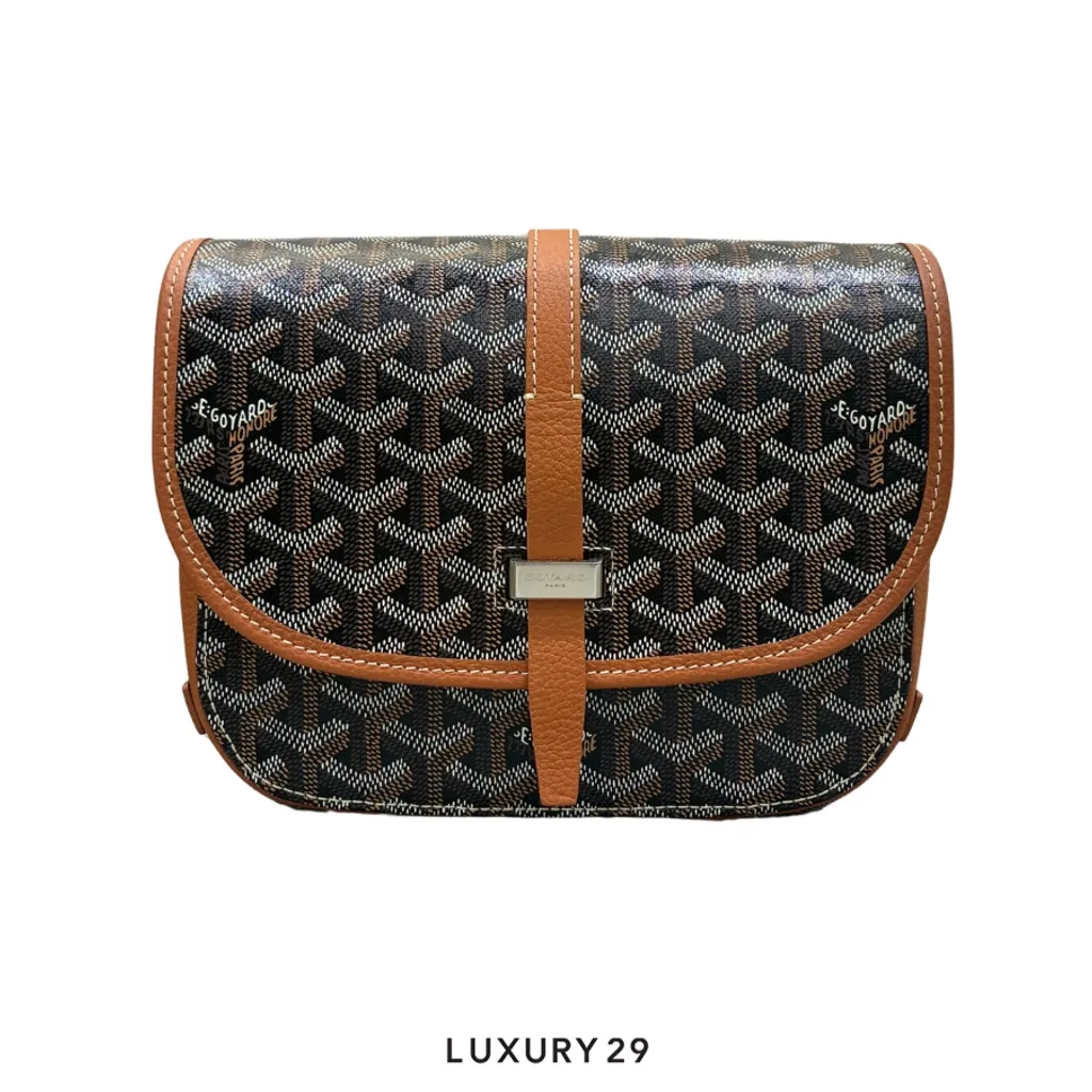 Goyard Belvedere PM Bag Black & Tan(Small, Brown)