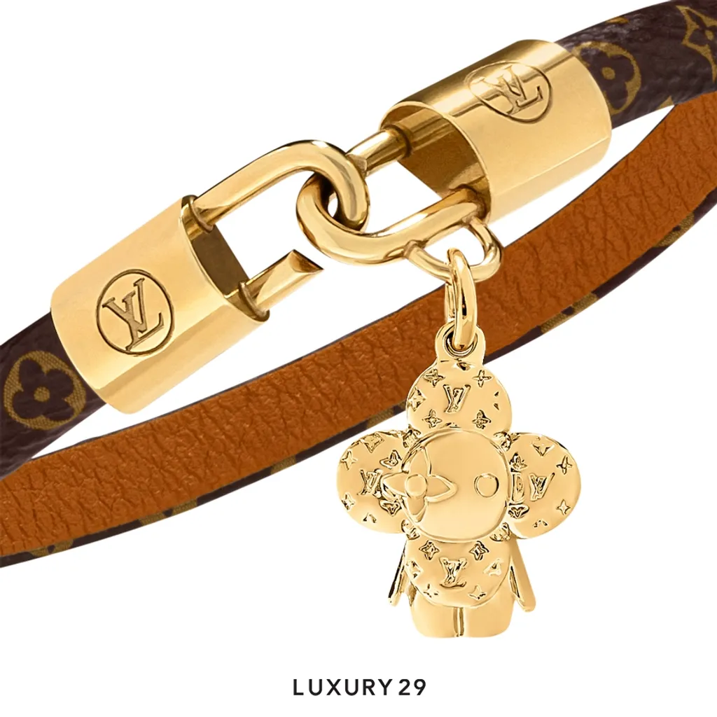 Louis Vuitton LV Vivienne Charm Bracelet 17cm.(Small, Gold)
