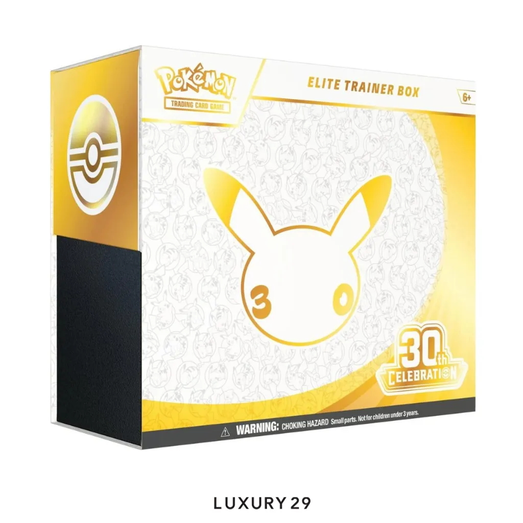 pokemon 30th anniversary Celebration ETB Booster Box (ENG)(Small, Yellow)