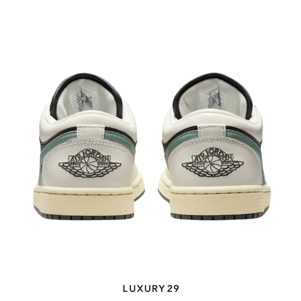 Nike Jordan 1 Low Jade Smoke (Women's)(W)(37.5, Black)