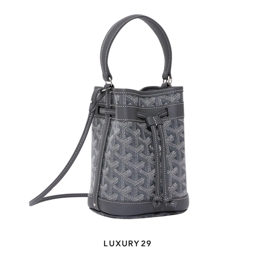 Goyard Petit Flot Mini bucket Bag Grey(Mini, Grey)