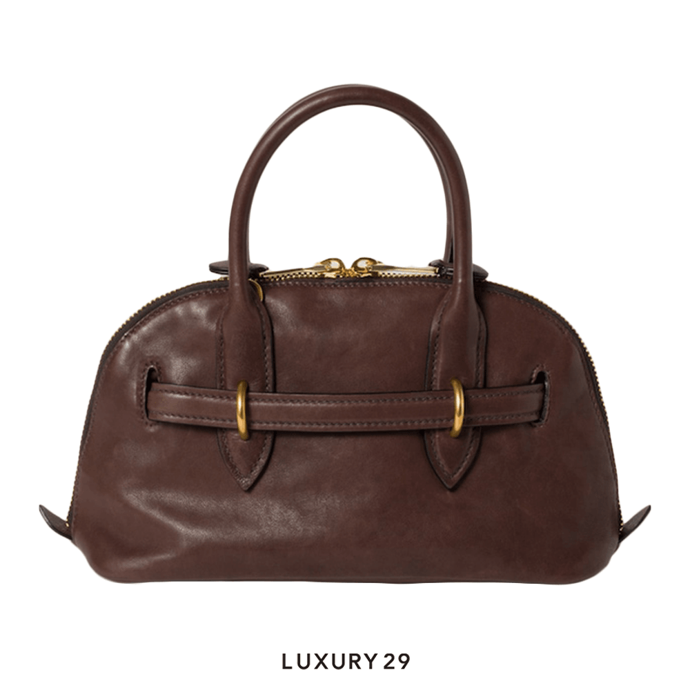 Miu Miu Aventure Nappa Leather Top-Handle Bag Briarwood(Small, Brown)