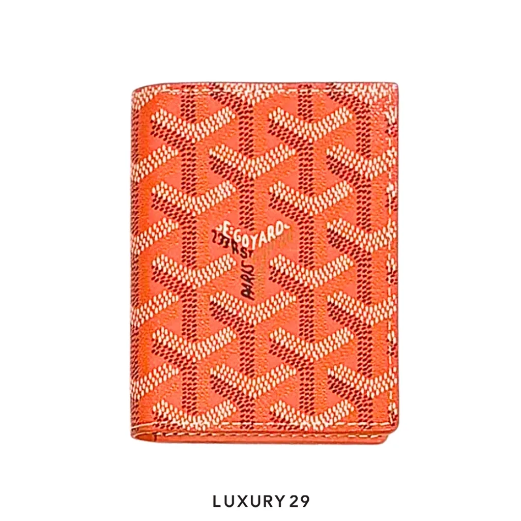 Goyard Saint-Marc Card Wallet Orange(Small, Orange)