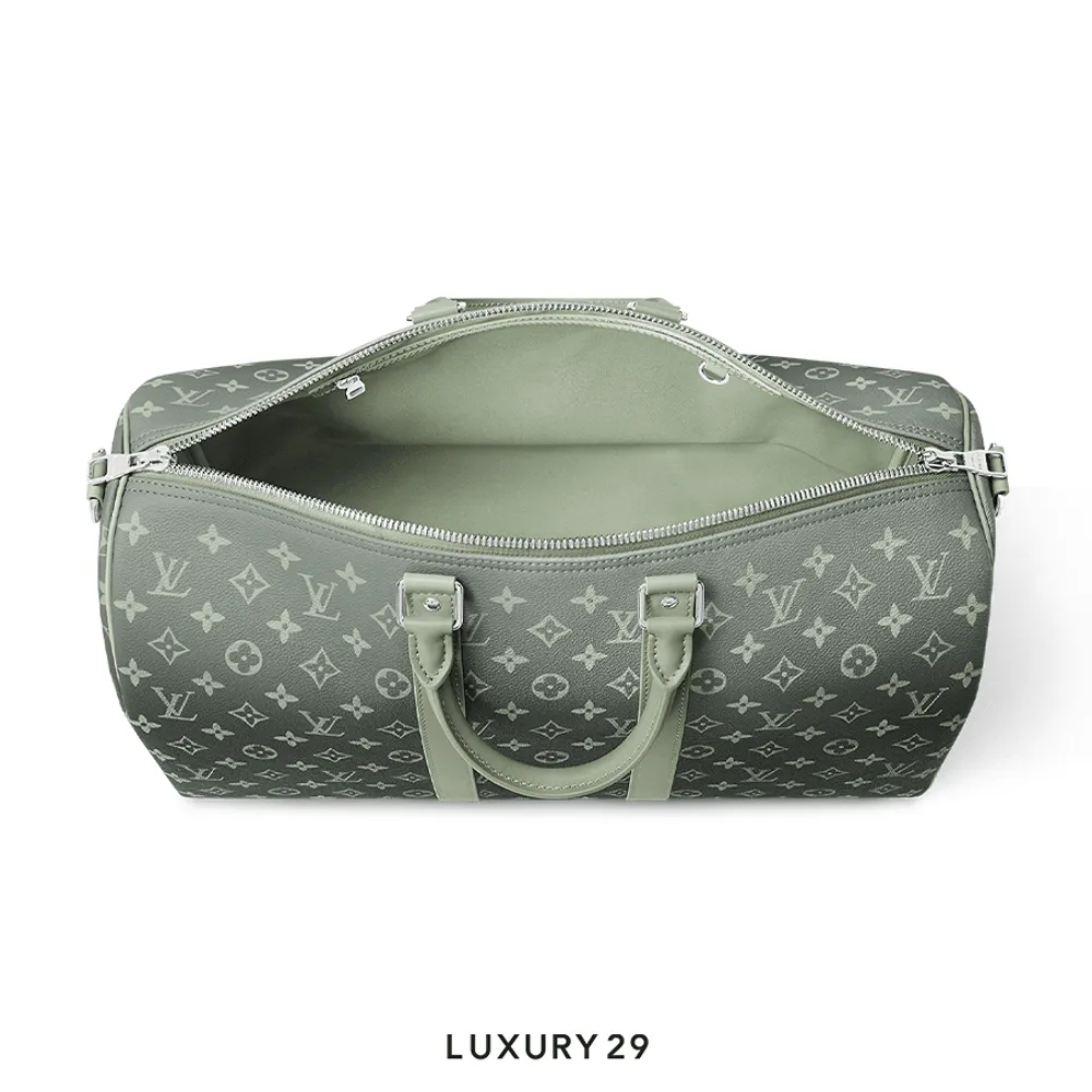 Louis Vuitton LV Keepall Bandouliere 45 Khaki Green(Small, Green)
