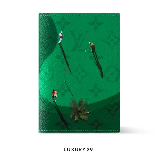 Louis Vuitton LV Passport cover Colored Monogram Canvas Green