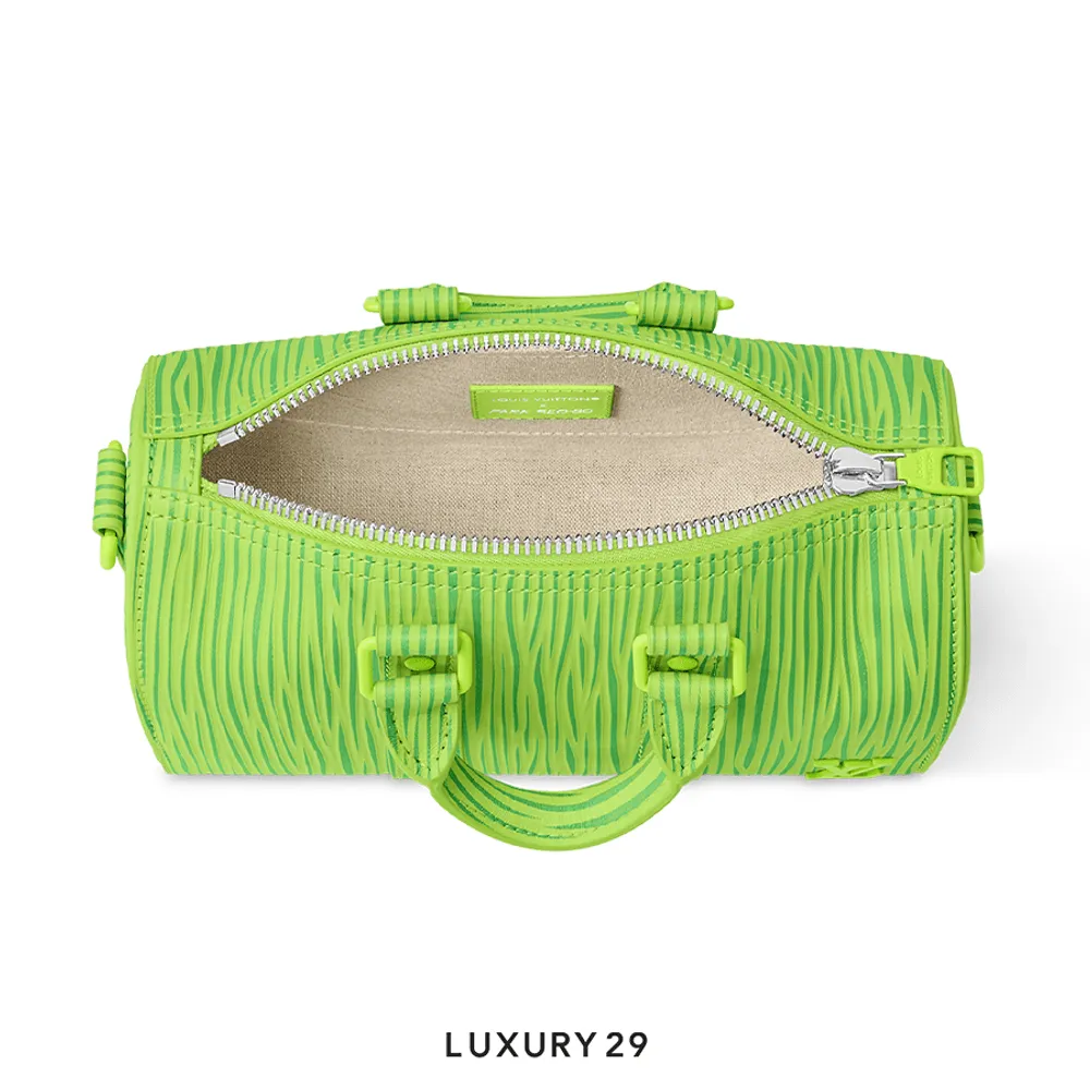 Louis Vuitton LV x Park Seo-Bo - Keepall Bandouliere 25 Bag Spring Green(Mini, Green)