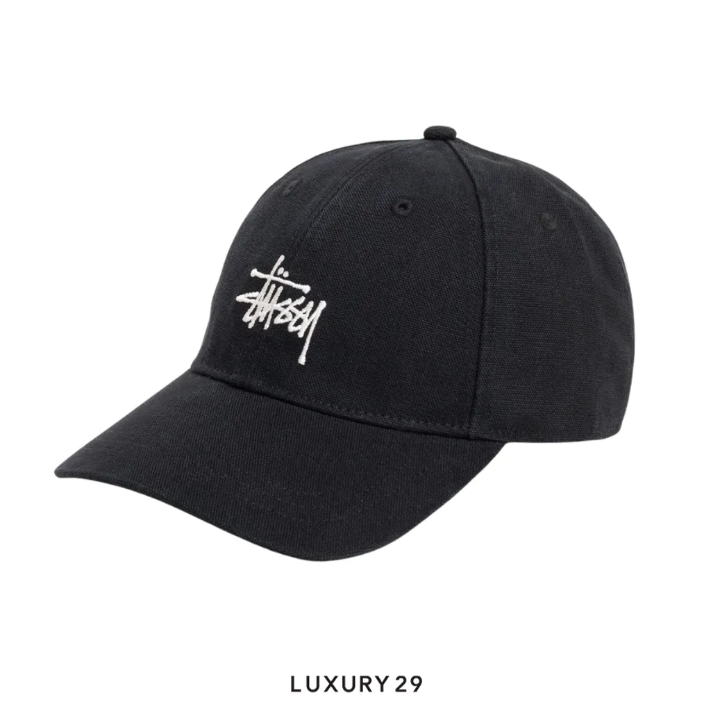STUSSY BASIC STUSSY CAP BLACK(Free Size, Black)