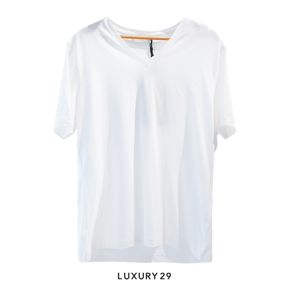 Prada Scollo A V M/C Cotone str.+RE-NYLON PIUMA BIANCO(XL, White)