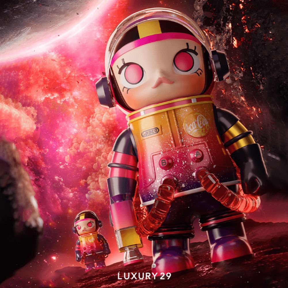 POP MART MEGA COLLECTION 1000% SPACE MOLLY Coca-Cola