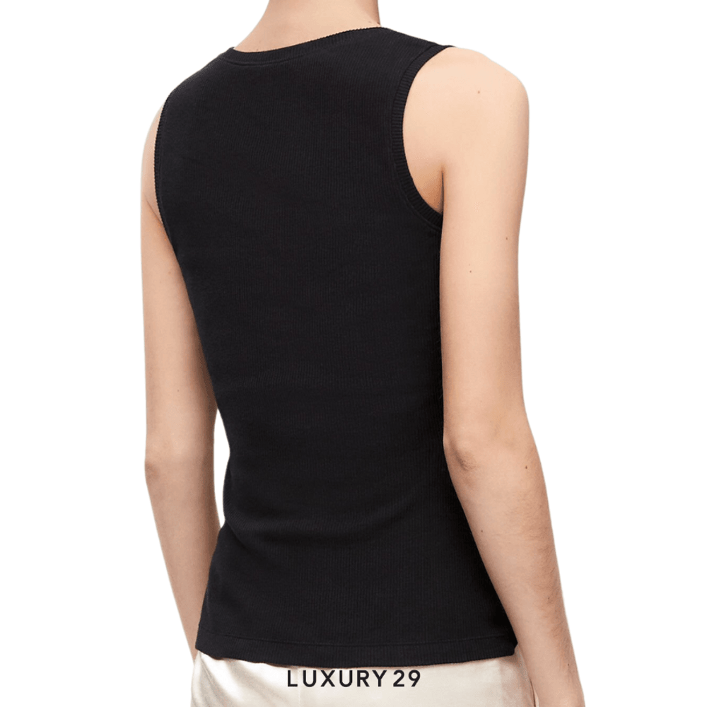 Loewe Anagram Tank Top in Cotton Black(S, Black)
