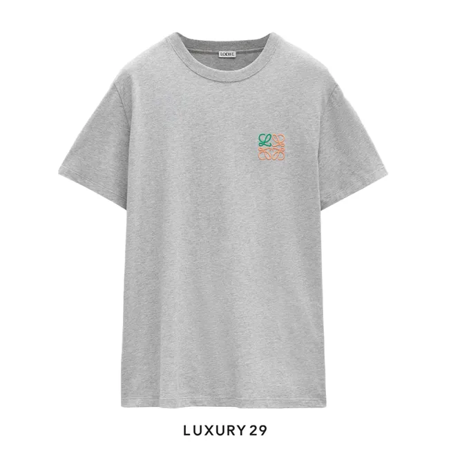 Loewe Regular fit T-shirt in cotton Grey Melange