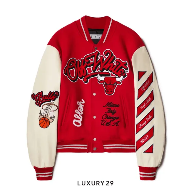 Off-White C/O Chicago Bulls Red Varsity