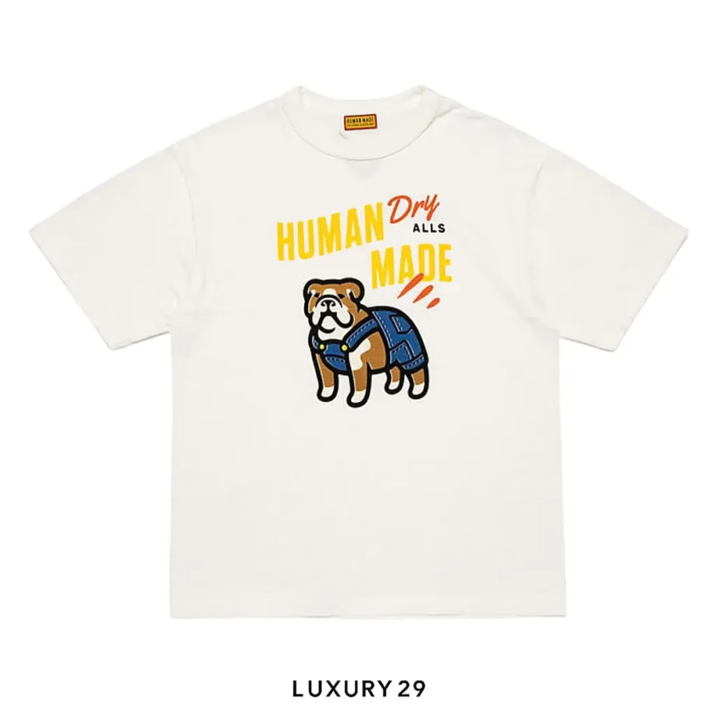 Human Made Graphic T-shirt Dry Alls Dog White(L, White)