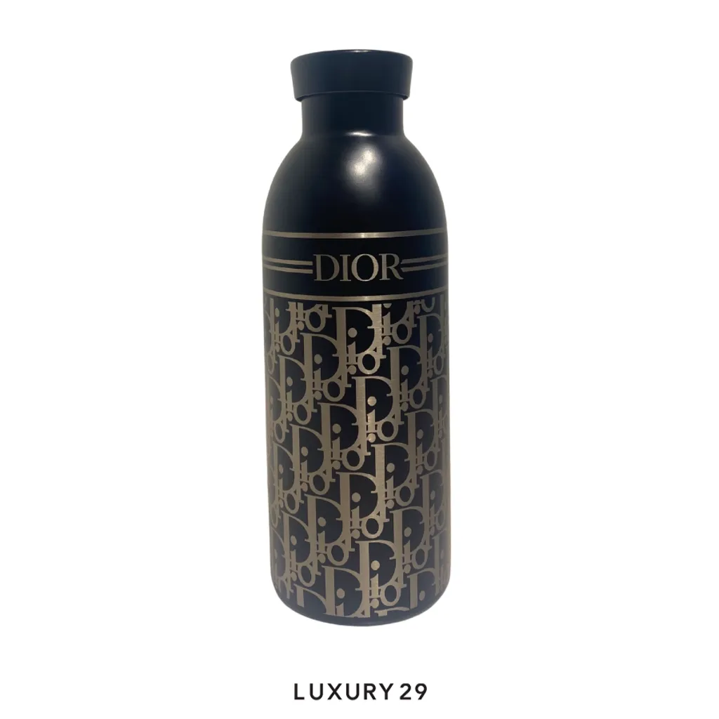 Dior Water Bottle Black(Small, Black)