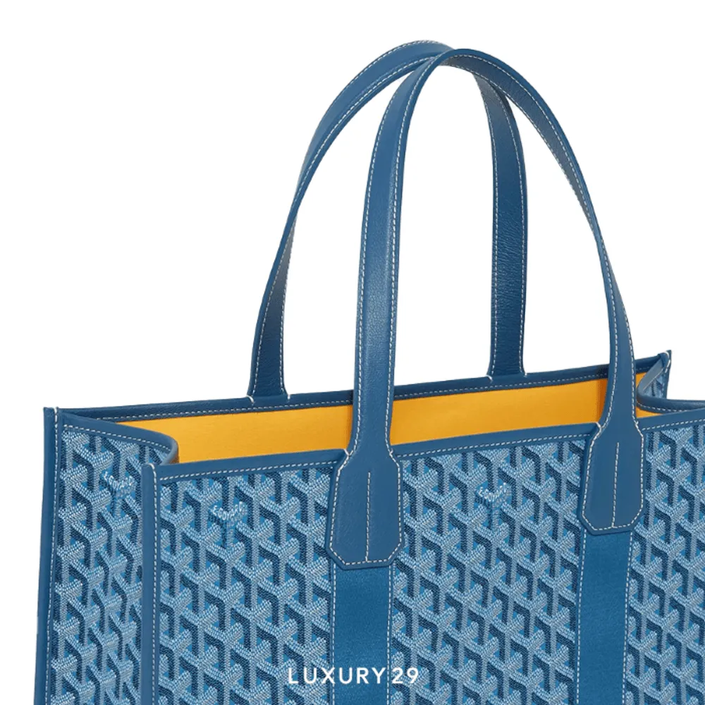Goyard Villette Jacquard tote bag MM Ocean Blue(Medium, Blue)
