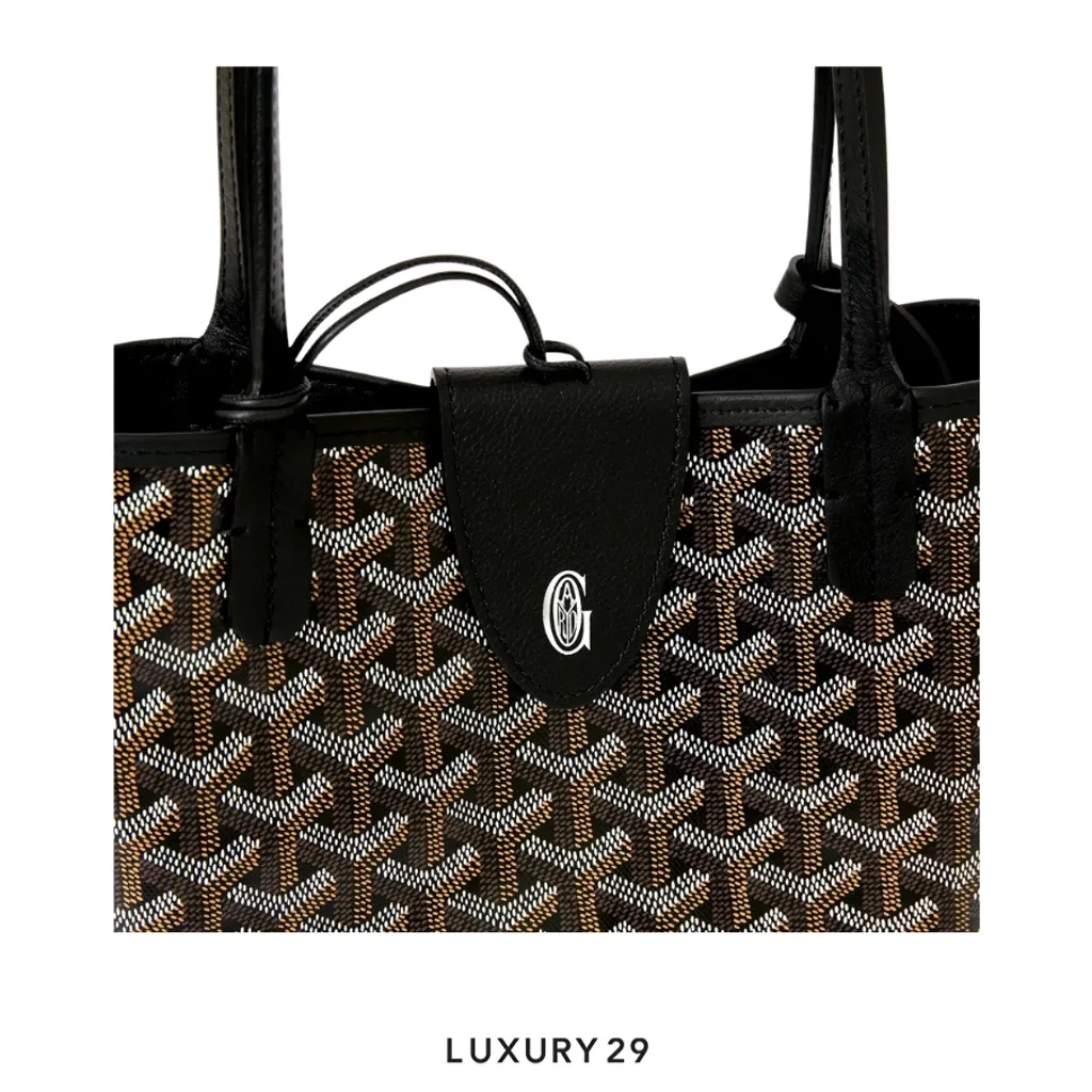 Goyard Anjou Mini Bag with Croc Universal Black(Mini, Black)
