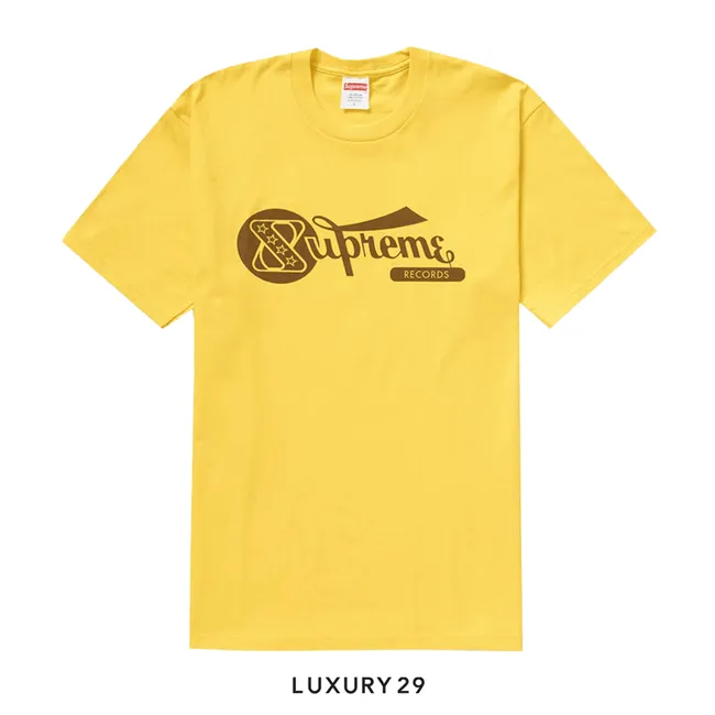 Supreme Records Tee 'Yellow'