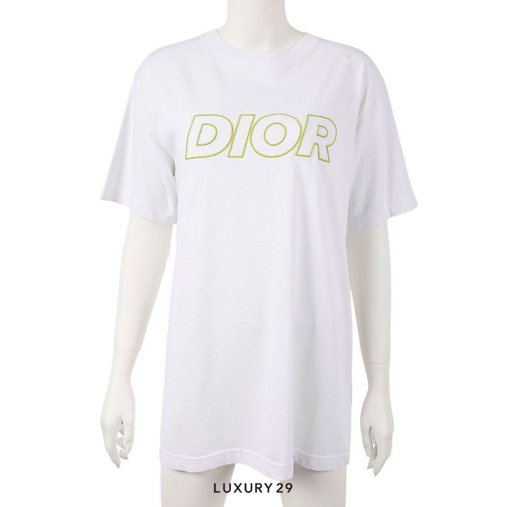Dior Relaxed-Fit T-Shirt White Cotton Jersey(S, White)