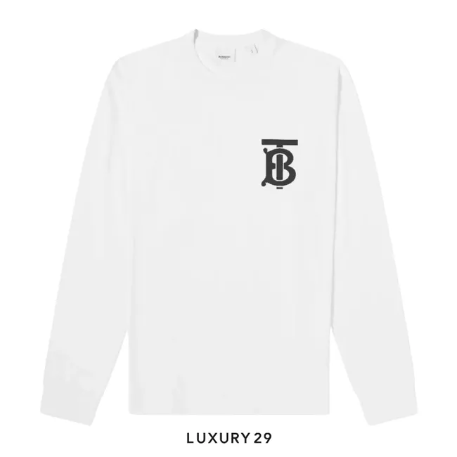 Burberry Atherton TB logo Long sleeve t-shirt White