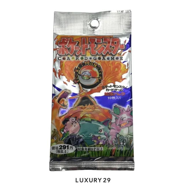 Pokemon TCG: 1996 Pokemon Japanese Factory Sealed Foil Pack  (JP)