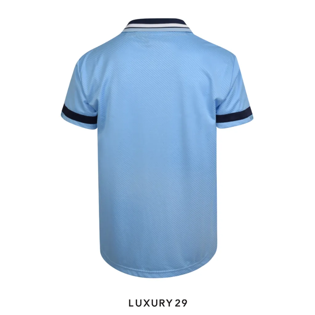 Manchester City 1994 Home Shirt Blue(L, Blue)