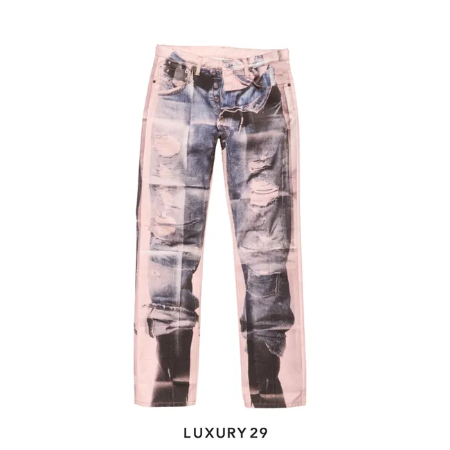 Acne Studios Trompe-loeil jeans - 1981 Pink