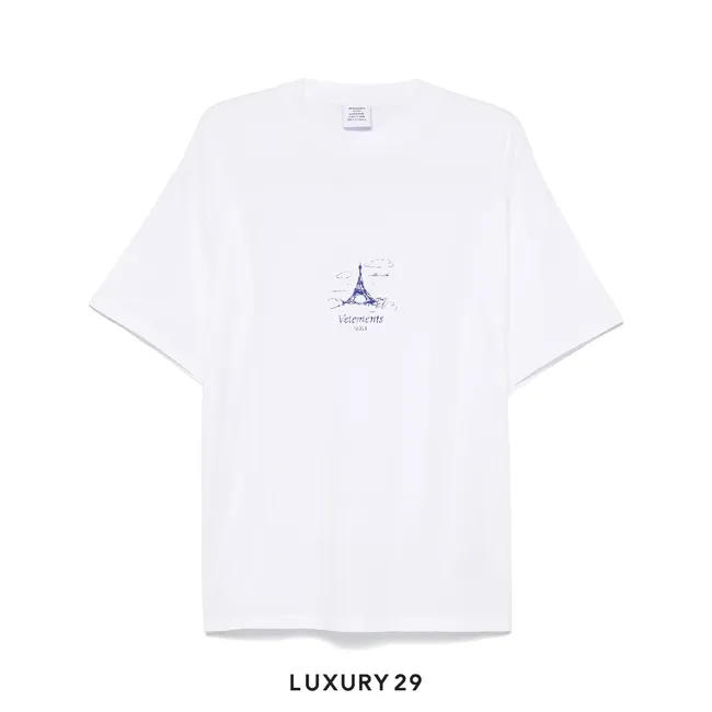 VETEMENTS Eiffel Tower T-shirt White