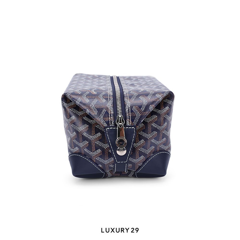 Goyard Bowling 25 Toiletry Bag Navy Blue
