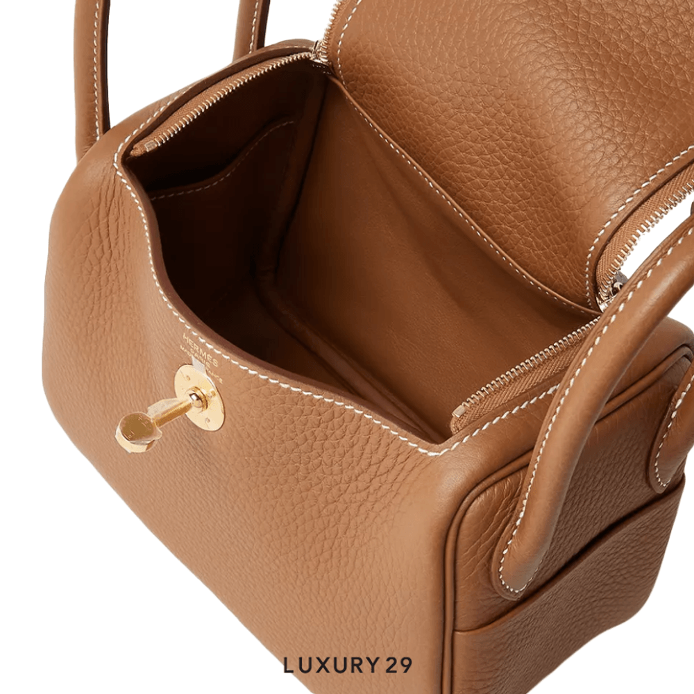 Hermes Mini-Tasche Lindy Gold(Mini, Gold)