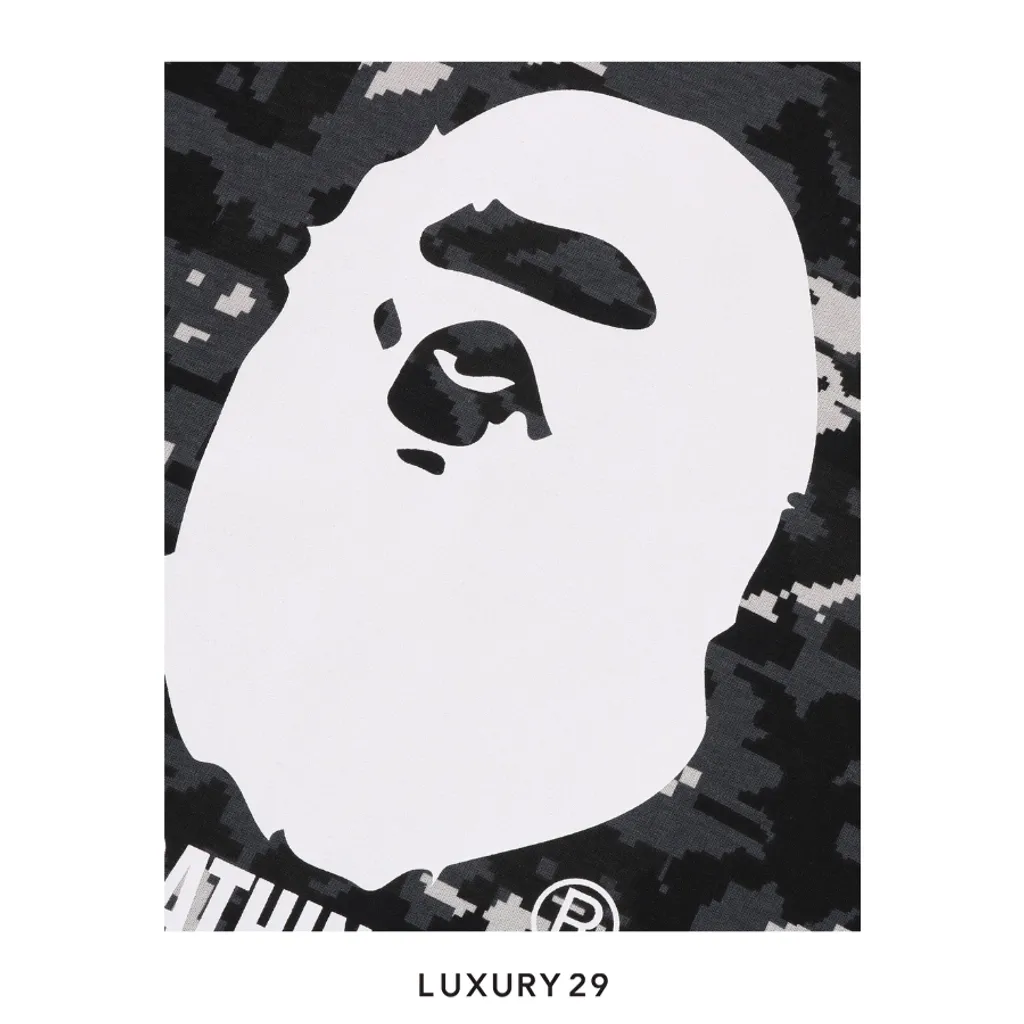 Bape Multi Pixel Camo By Bathing Ape Tee(L, Black)