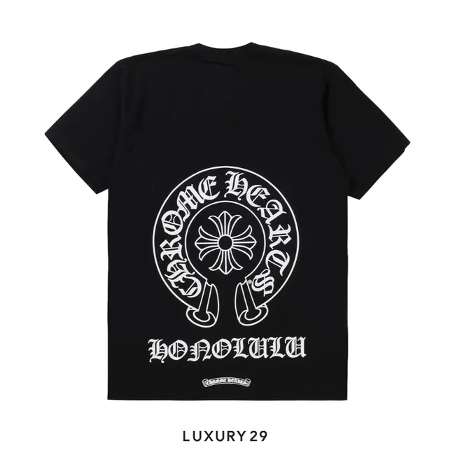 Chrome Hearts Honolulu Exclusive Horseshoe Logo T-Shirt Black