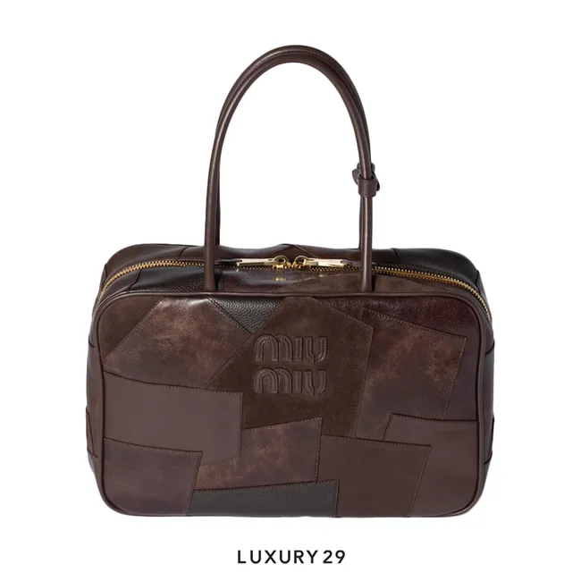 Miu Miu Leather patchwork Beau bag Radica