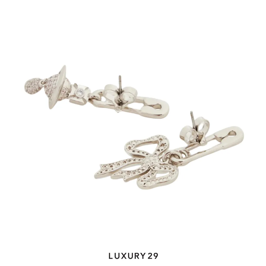 Vivienne Westwood Lilith earrings AW25 SI U Silver(Free Size, Silver)