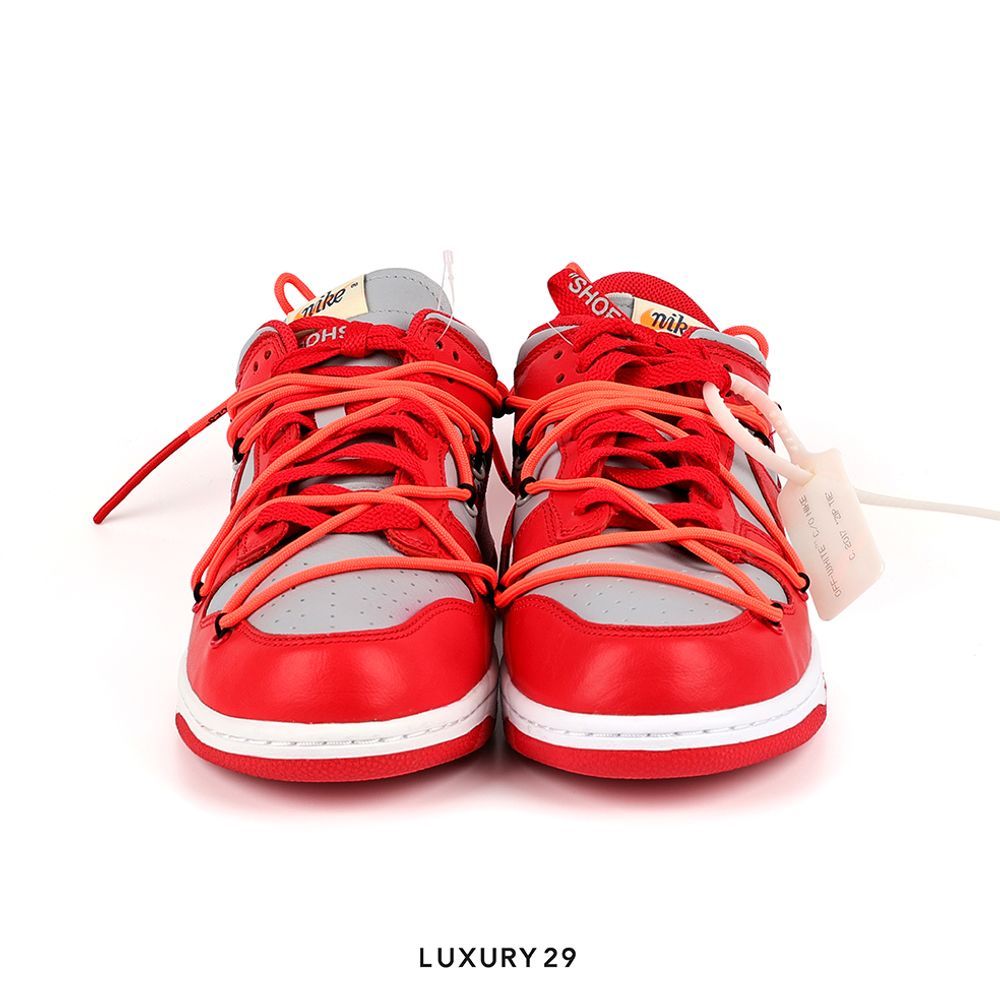 Nike Dunk Low Off-White University Red(M)(42, Red)