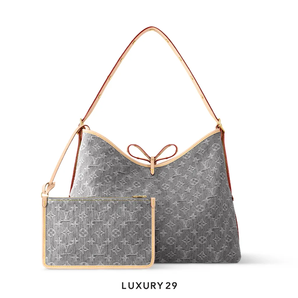 Louis Vuitton LV CarryAll MM Grey(Large, Grey)