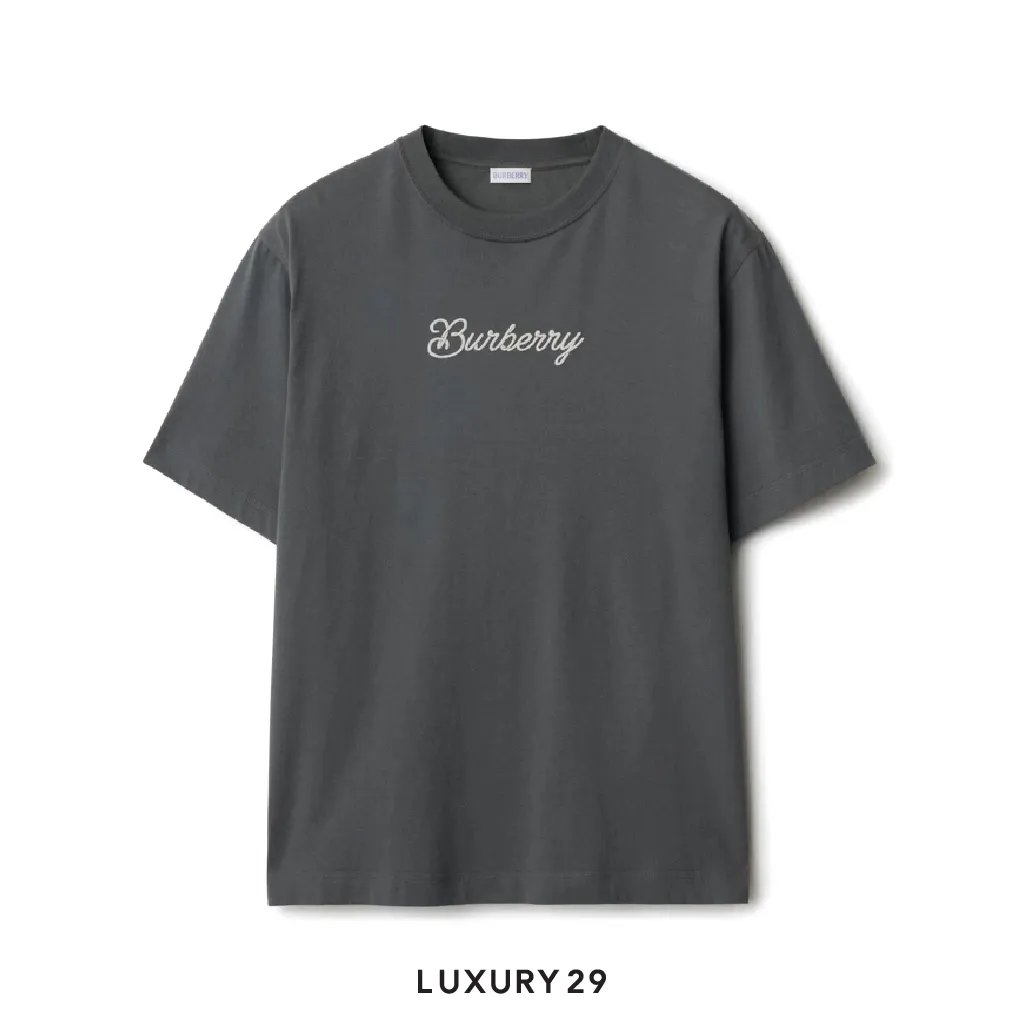 Burberry Surfer Knight Cotton T-shirt Black(S, Black)