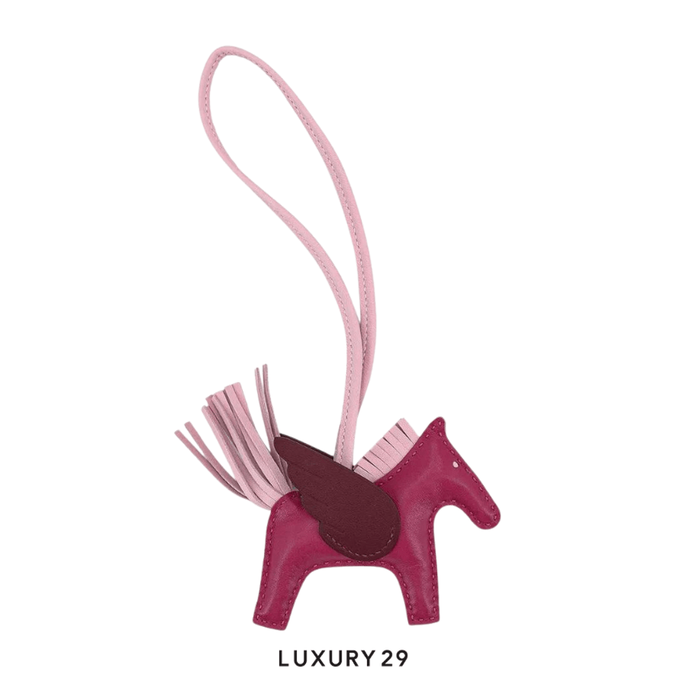 Hermes Rodeo Pegase PM charm Rose Sakura Rouge(Small, Pink)