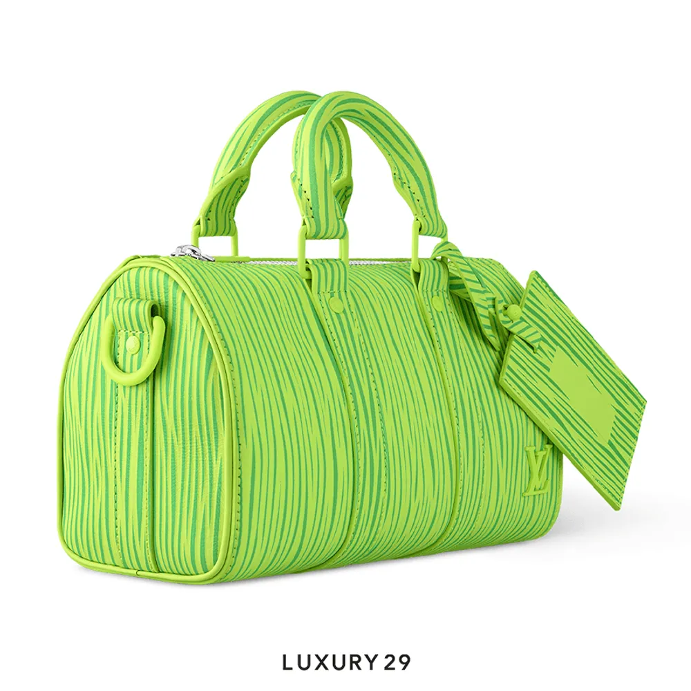 Louis Vuitton LV x Park Seo-Bo - Keepall Bandouliere 25 Bag Spring Green(Mini, Green)