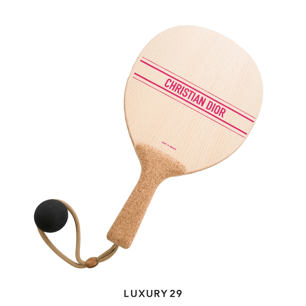 Dior Pair of Dioriviera Beach Rackets(Free Size, Pink)