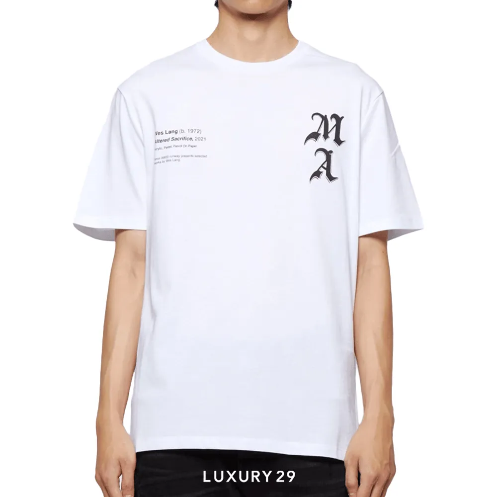 AMIRI  Tシャツ Amiri Wes Lang Checker Skull Black T Shirt | AW22MJG001-001