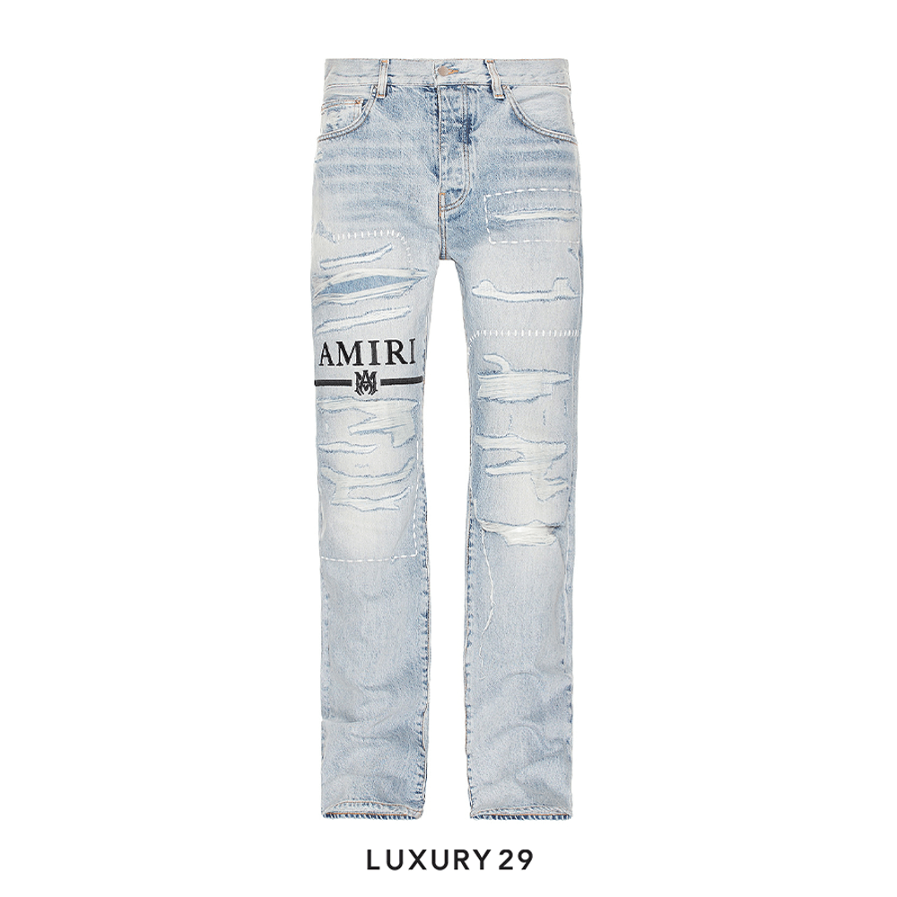 AMIRI MA BAR LOGO JEAN STONE INDIGO(M, Blue)
