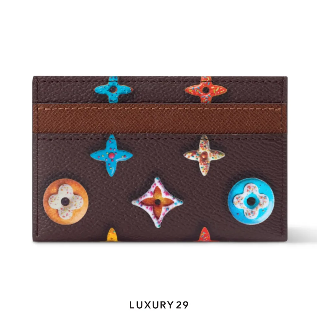 Louis Vuitton LV Double Card Holder Chocolate brown(Small, Brown)