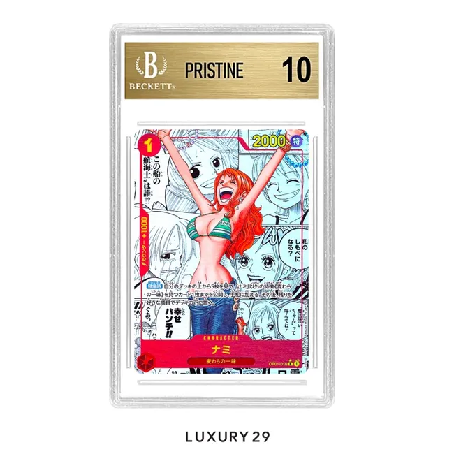 One Piece Nami  (OP01-016)  (Manga) Premium Booster R OP01-016 BGS10 GOLD   (JP)