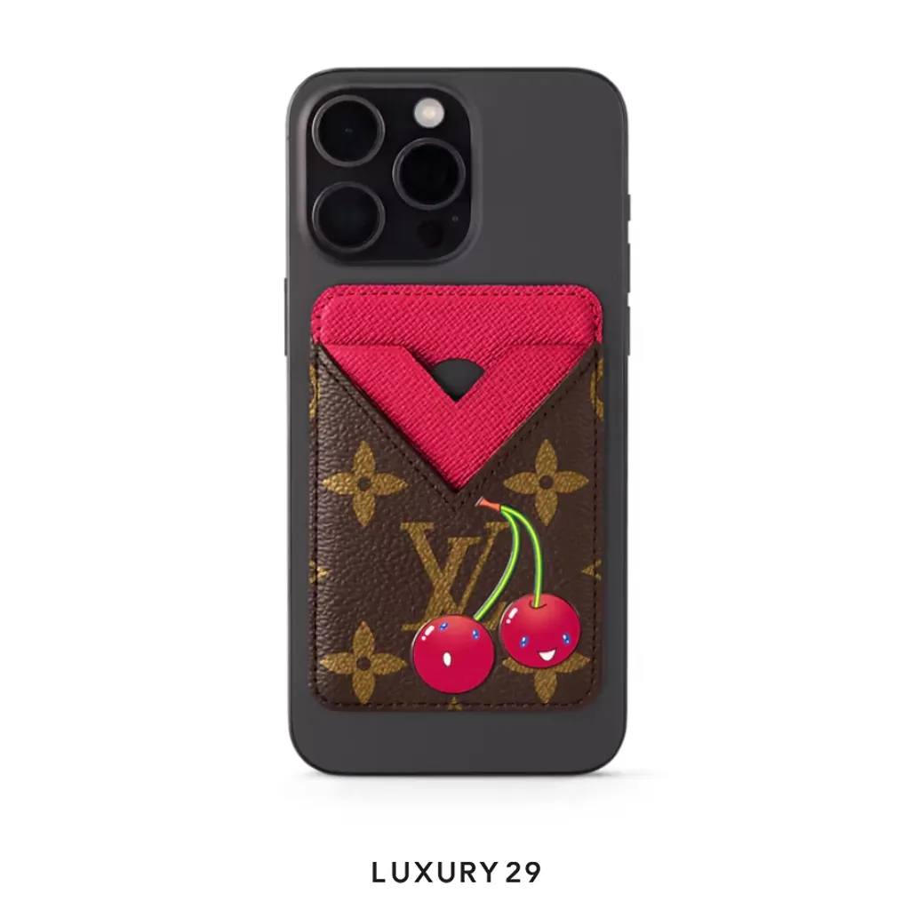Louis Vuitton LV x TM - Magnet Card Holder Monogram Canvas Red(Small, Red)