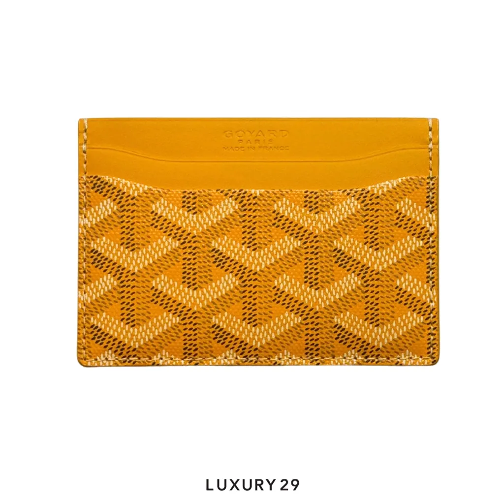 Goyard Saint-Sulpice Card Wallet Yellow(Small, Yellow)