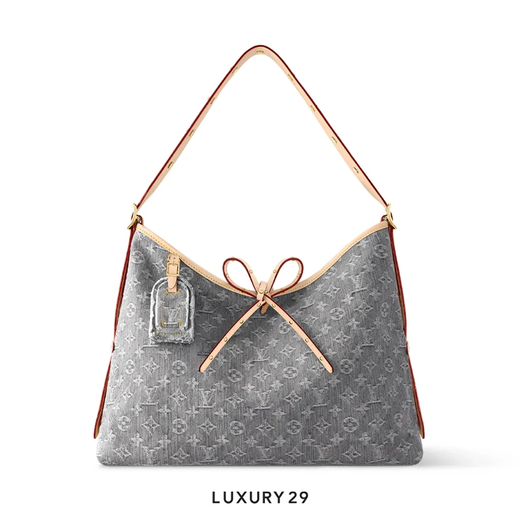 Louis Vuitton LV CarryAll MM Grey(Large, Grey)