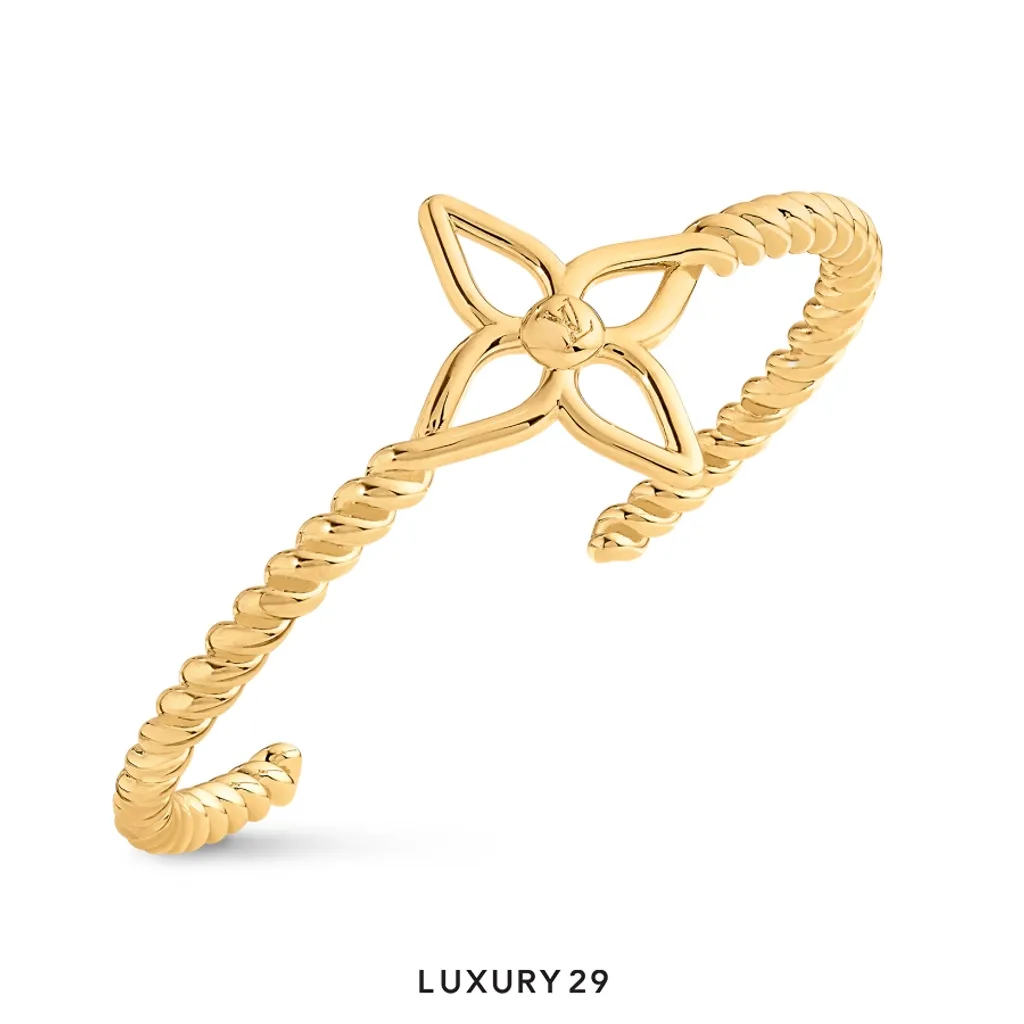 Louis Vuitton LV Nautical Rigid Bracelet Gold(Free Size, Gold)